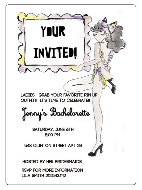 Pin Up Party Invitations // Lacee Swan