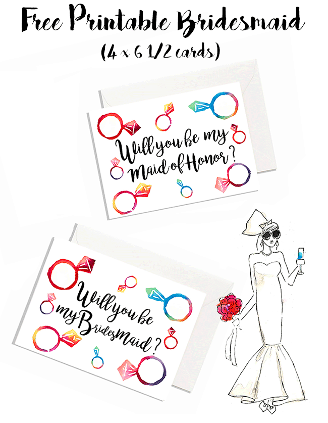 Will you be my Bridesmaid? Free Printable! - Lacee SwanLacee Swan