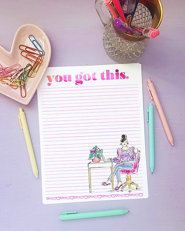 Goal Setting Printable Planner page