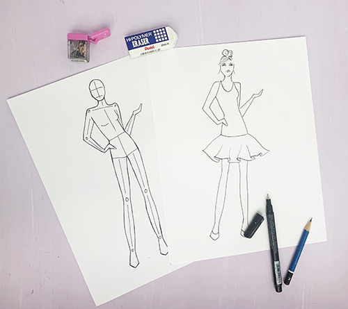 Zoom Fashion Drawing Classes for Tweens | Lacee Swan Girls 