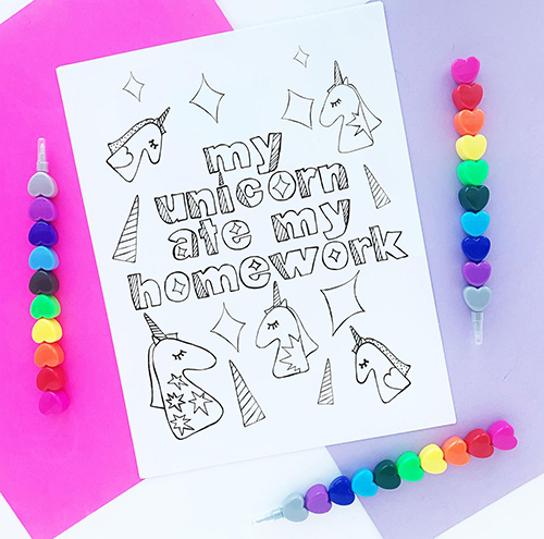 Binder cover coloring page | Lacee Swan Girls 