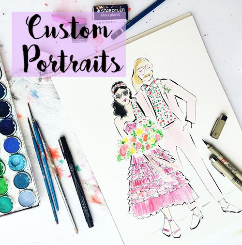 custom watercolor portrait
