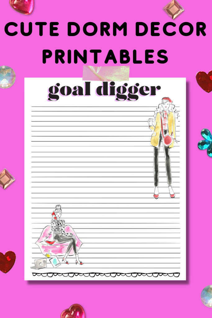 cute dorm decor printables