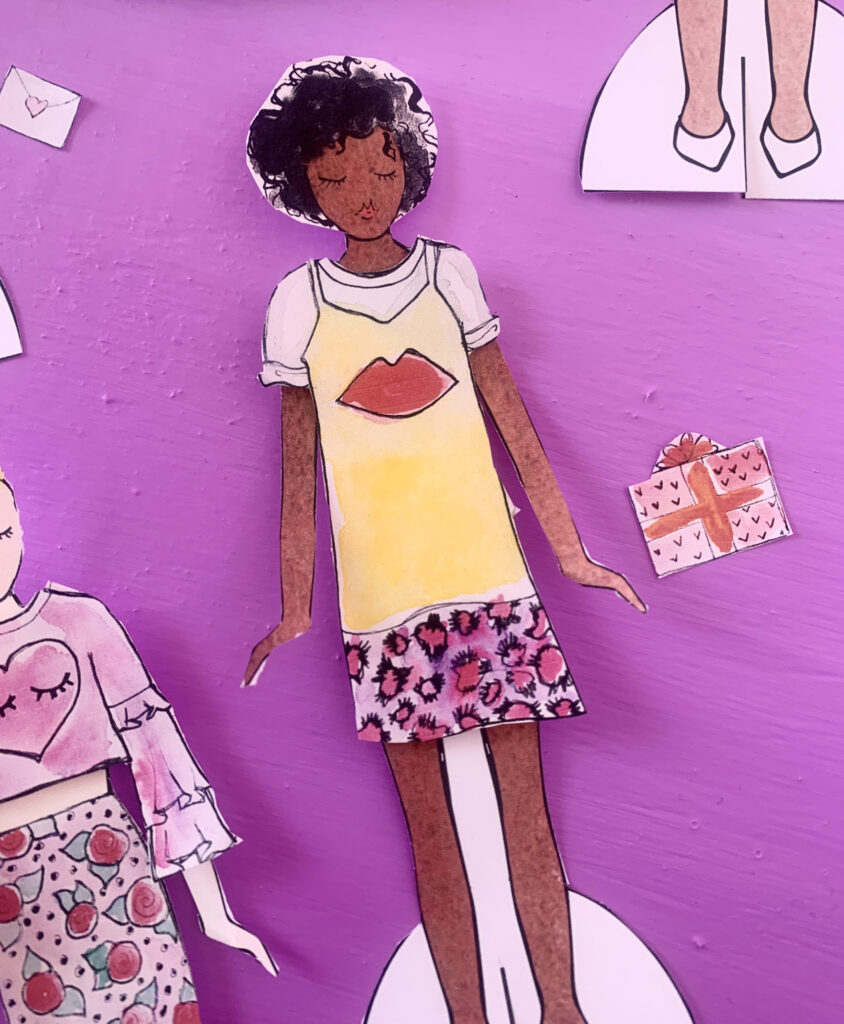Valentine Paper Dolls